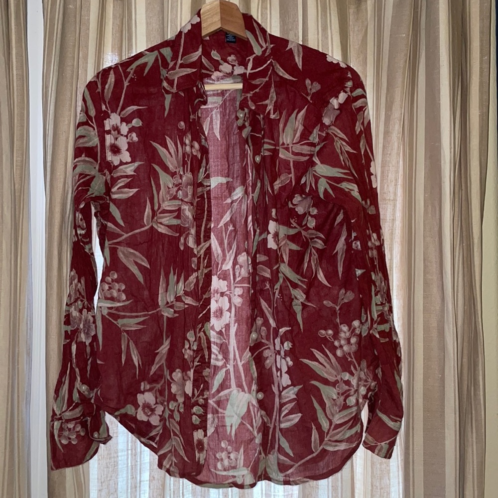 Patterned Button up Skirt Set